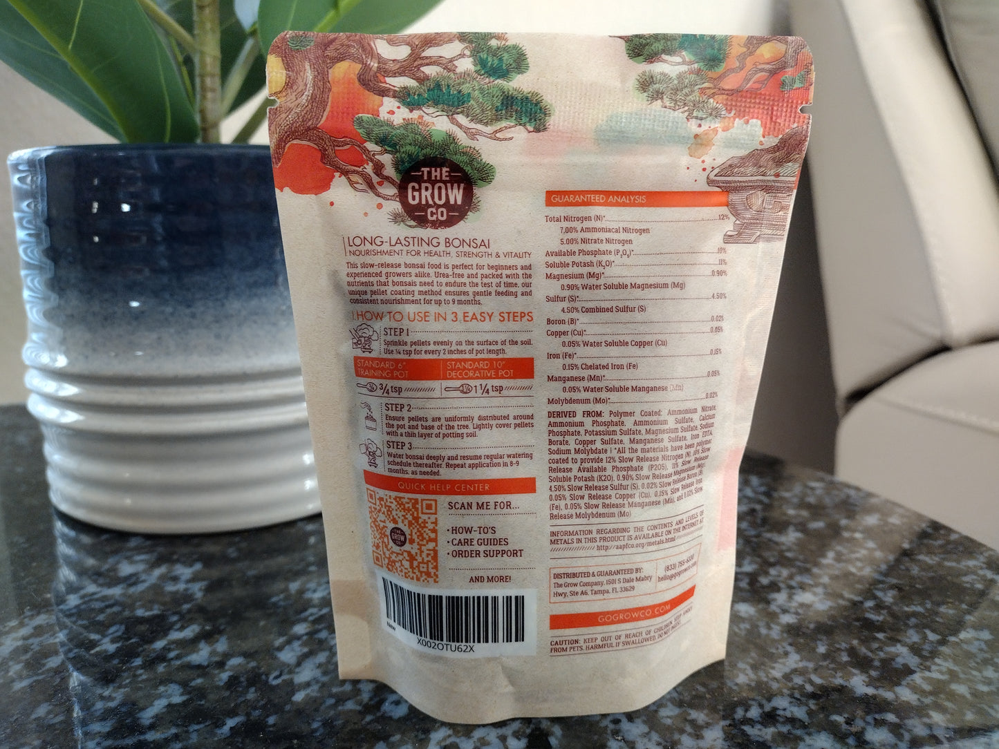 Bonsai Fertilizer - Gentle Slow Release Plant Food Pellets
- 5oz